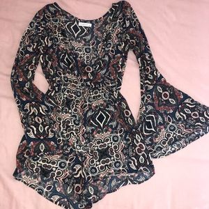 Abercrombie and Fitch patterned Romper Size L